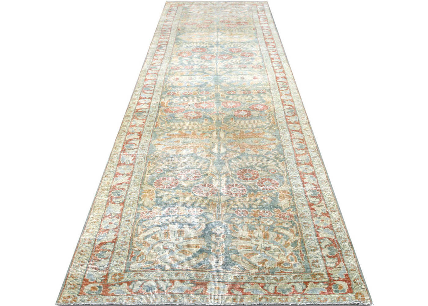 Semi Antique Persian Tabriz Runner - 3'3" x 12'10"