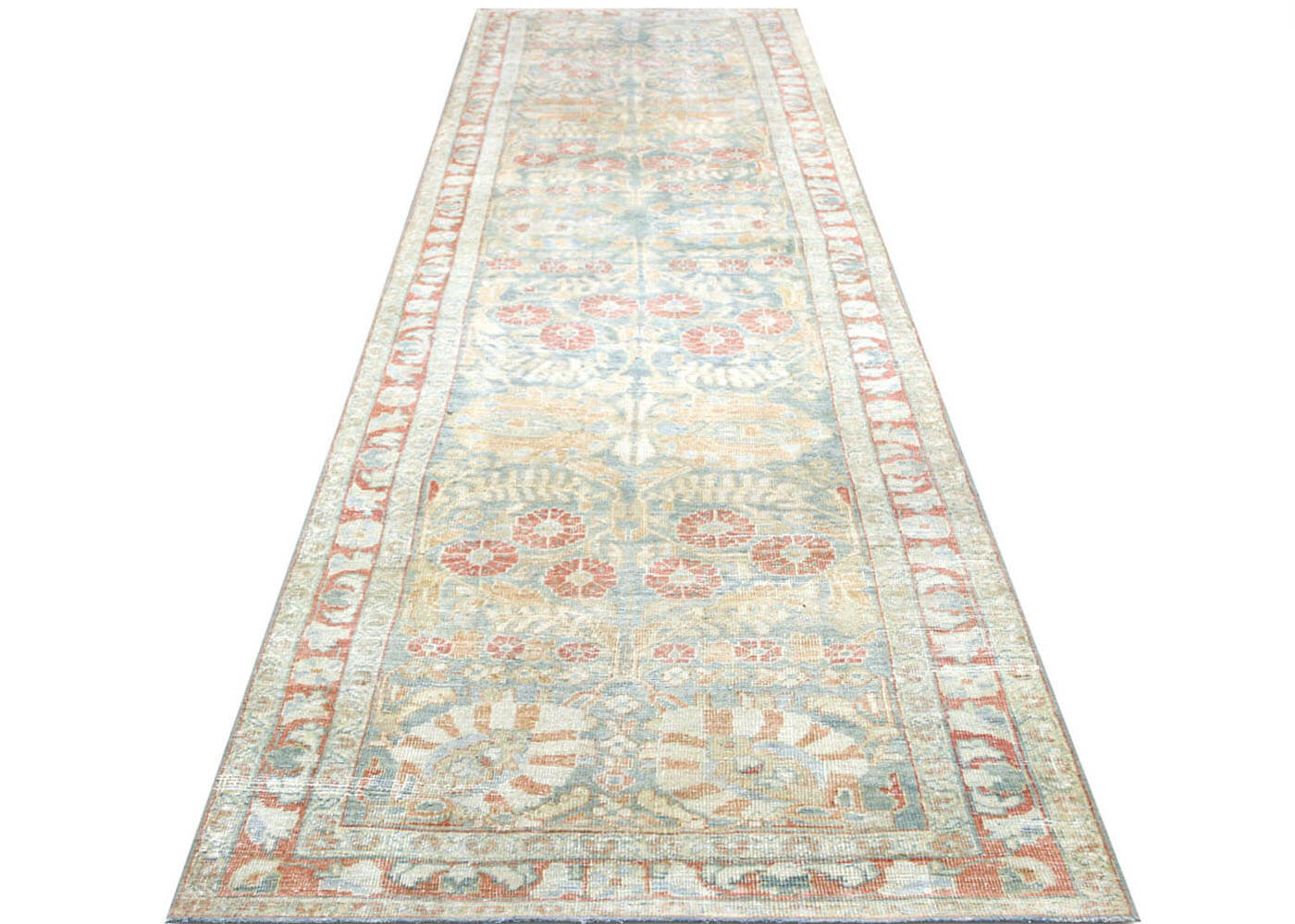 Semi Antique Persian Tabriz Runner - 3'3" x 12'10"