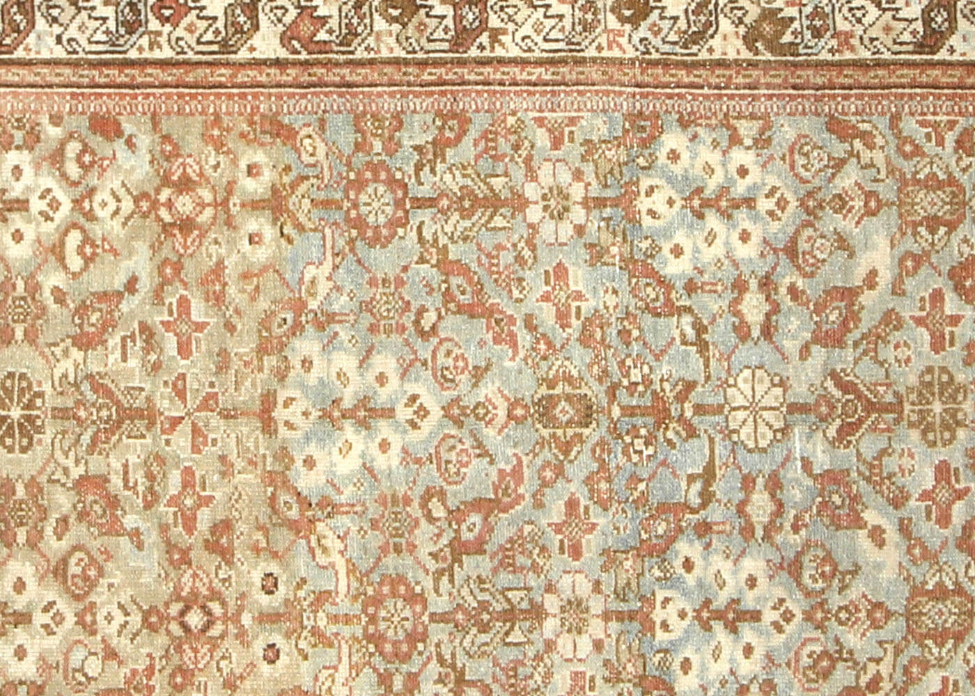 Semi Antique Persian Melayer Runner - 3'5" x 13'6"