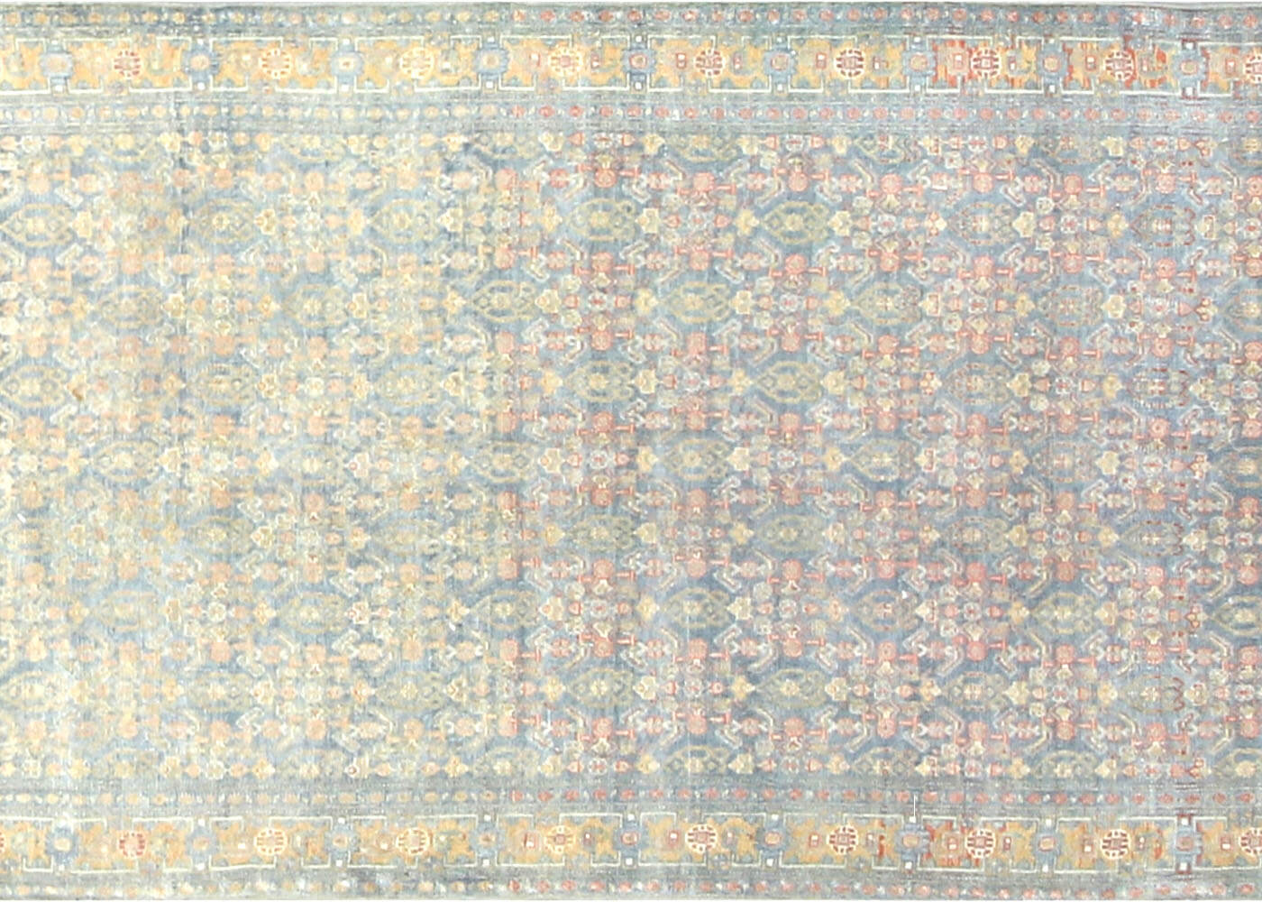 Semi Antique Persian Senne Runner - 3'5" x 19'7"