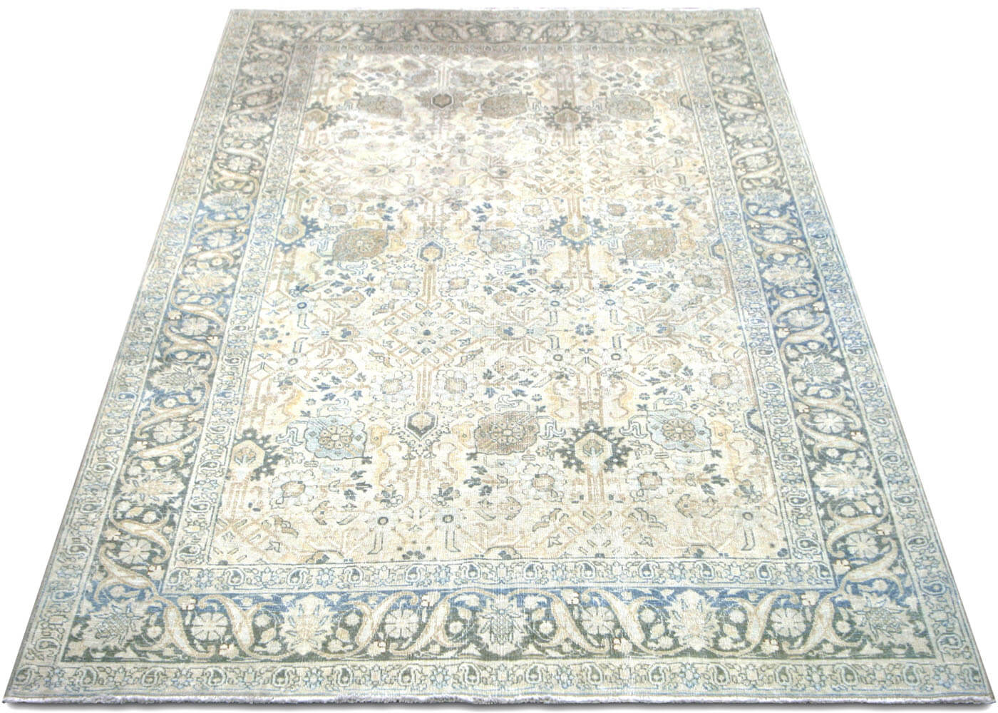 Semi Antique Persian Tabriz Rug - 5'10" x 9'3"