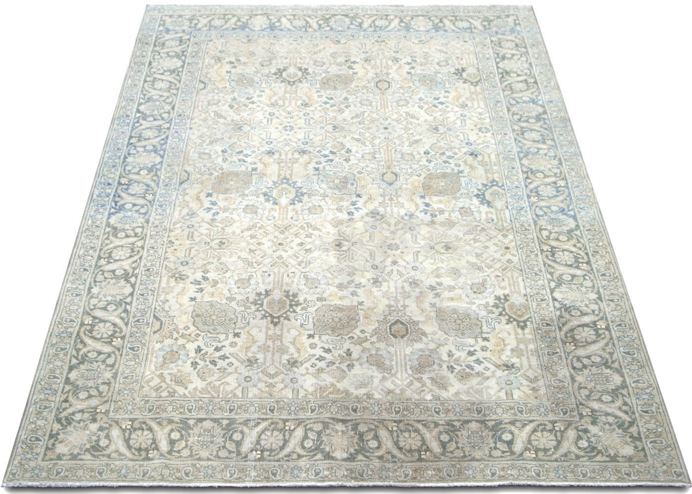 Semi Antique Persian Tabriz Rug - 5'10" x 9'3"