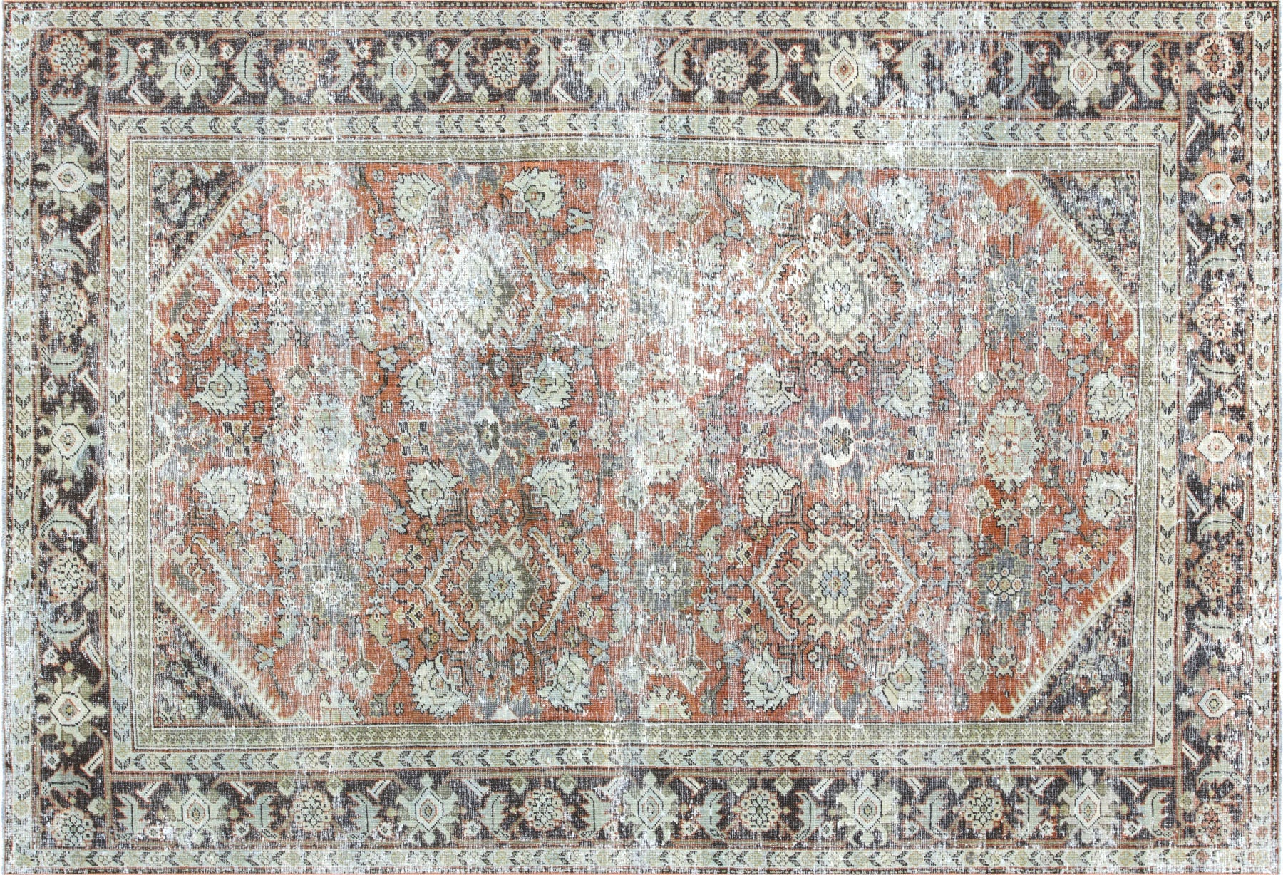 Vintage Persian Mahal Rug - 7' x 10'4"