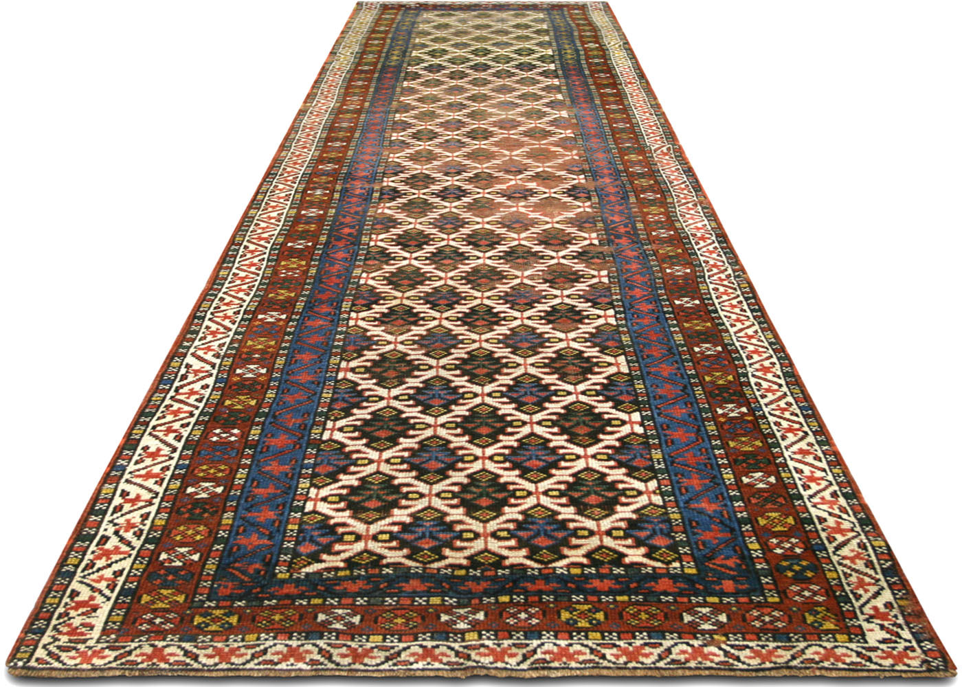 Antique Persian Heriz Runner - 3'2" x 13'9"