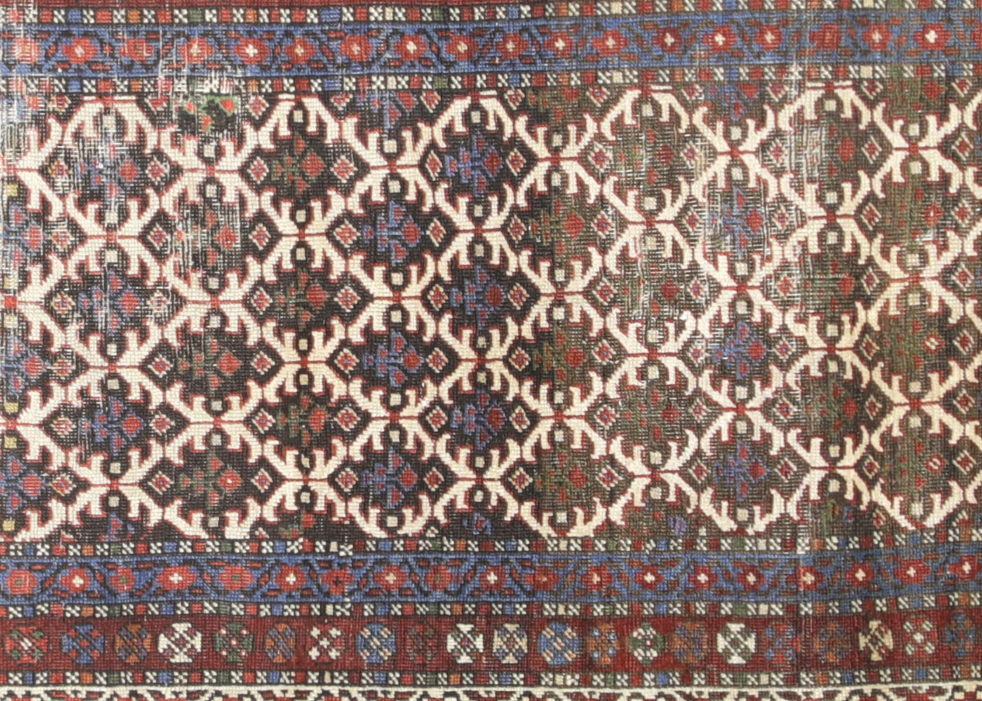 Antique Persian Heriz Runner - 3'1" x 14'