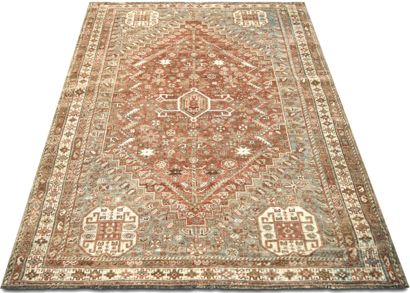 Antique Persian Shiraz Rug - 4'11" x 7'2"