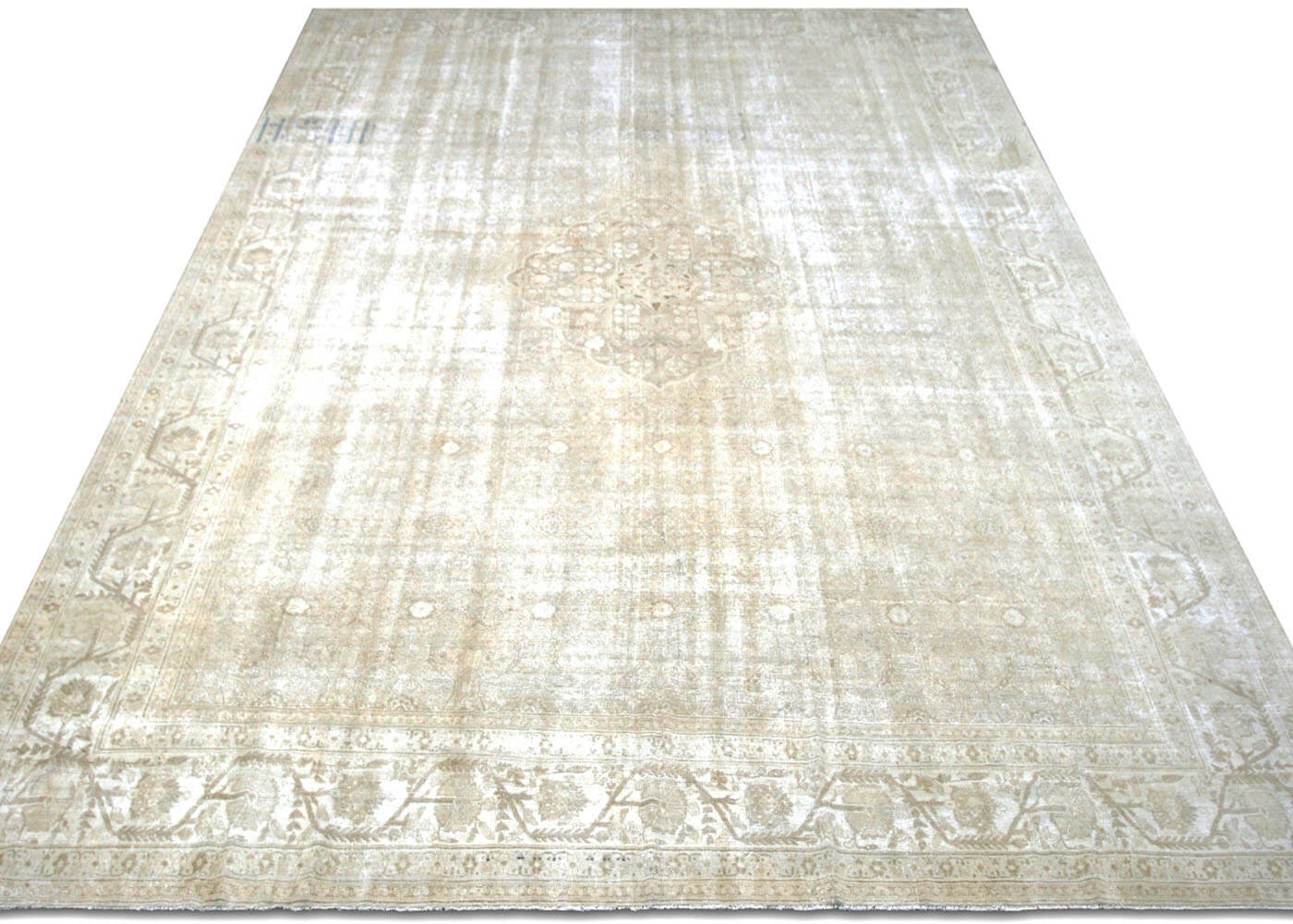 Semi Antique Persian Tabriz Rug - 13'4" x 18'7"