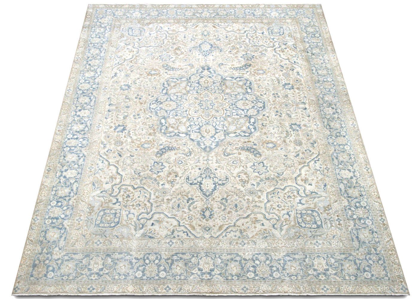 Semi Antique Persian Tabriz Rug - 9'1" x 12'1"