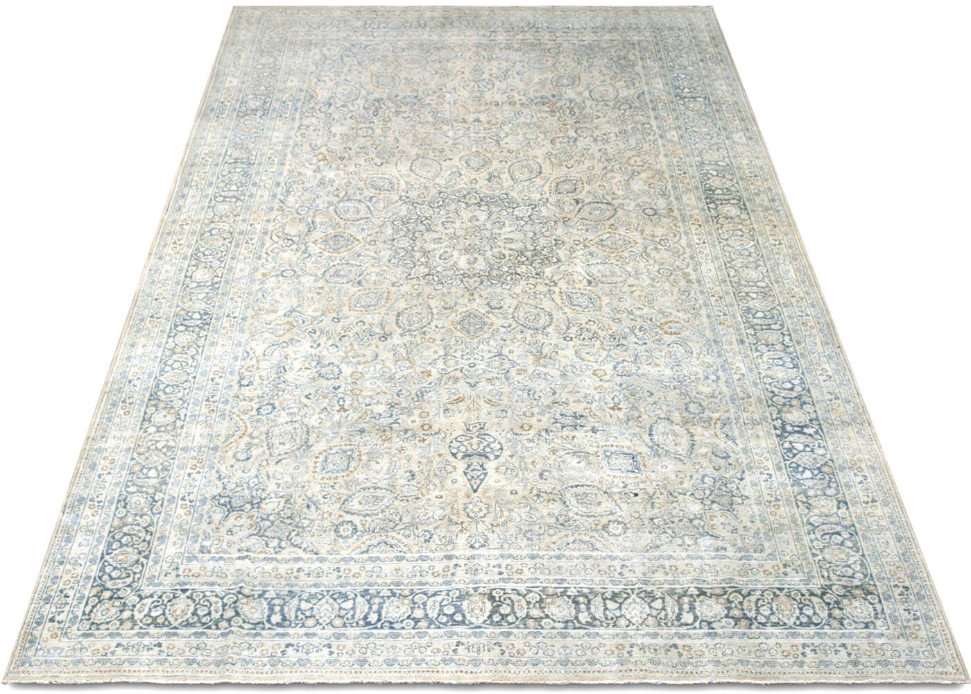 Semi Antique Persian Meshed Rug - 9'11" x 15'8"