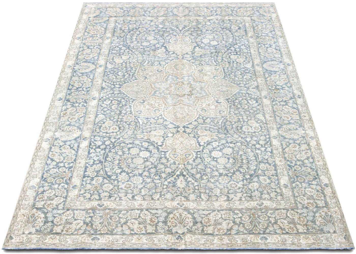 Semi Antique Persian Tabriz Rug - 7' x 10'10"