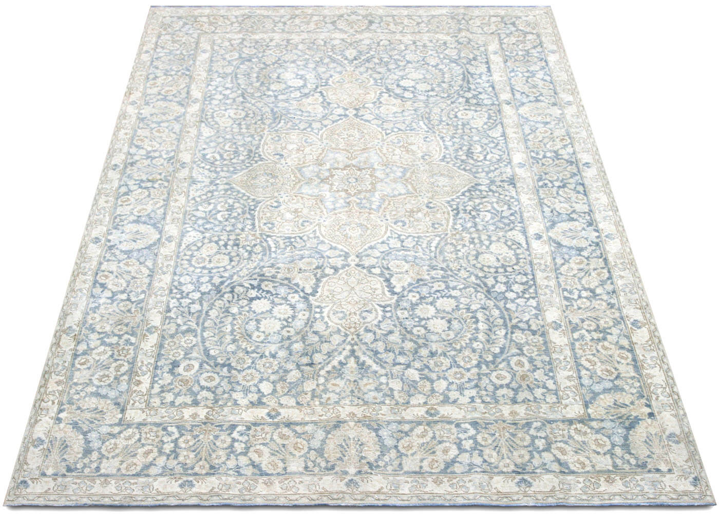 Semi Antique Persian Tabriz Rug - 7' x 10'10"