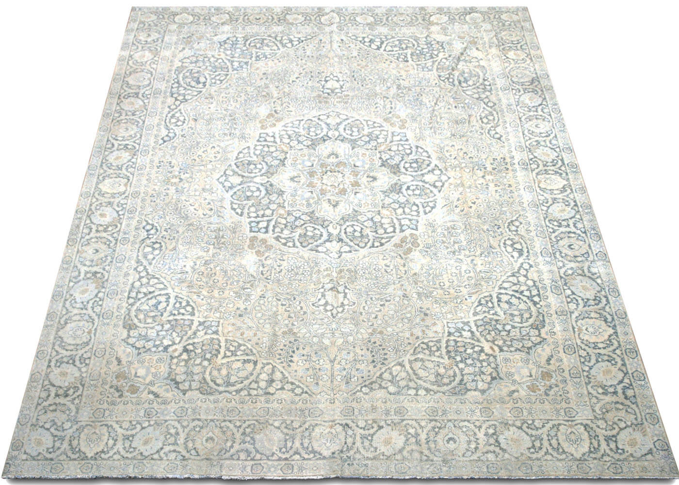 Semi Antique Persian Tabriz Rug - 11'6" x 14'10"