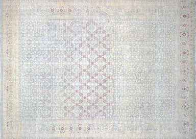 Semi Antique Persian Tabriz Carpet - 8'9" x 12'2"