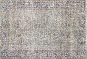 Vintage Turkish Oushak Rug - 7'5" x 10'10" - 210105