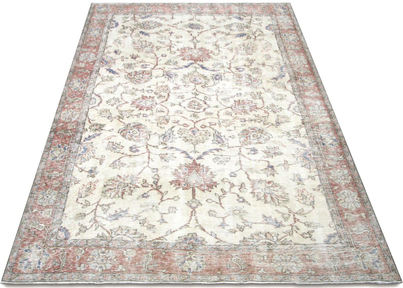 Vintage Turkish Oushak Rug - 7'2" x 10'8"