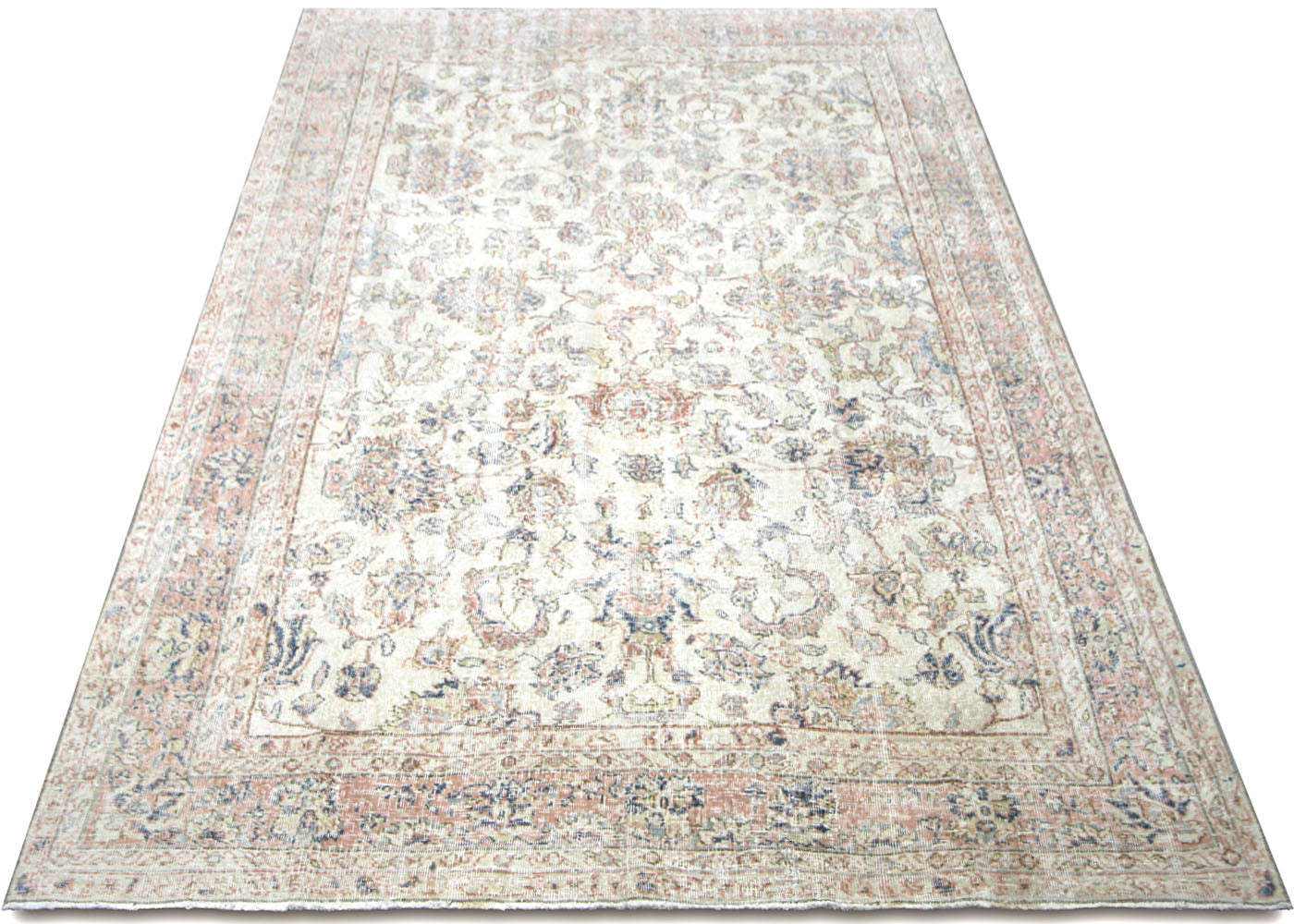 Vintage Turkish Oushak Rug - 7' x 11'4"