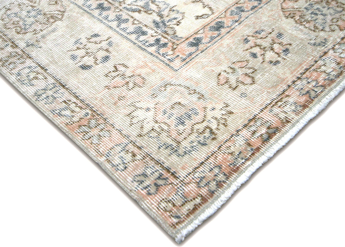 Vintage Turkish Oushak Rug - 6'4" x 9'