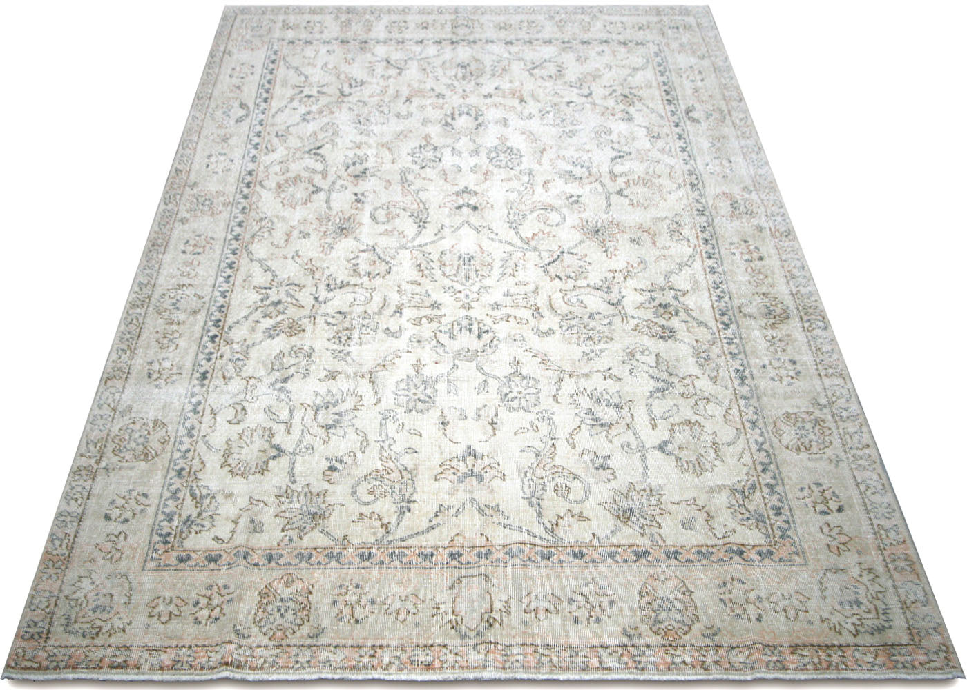 Vintage Turkish Oushak Rug - 6'4" x 9'