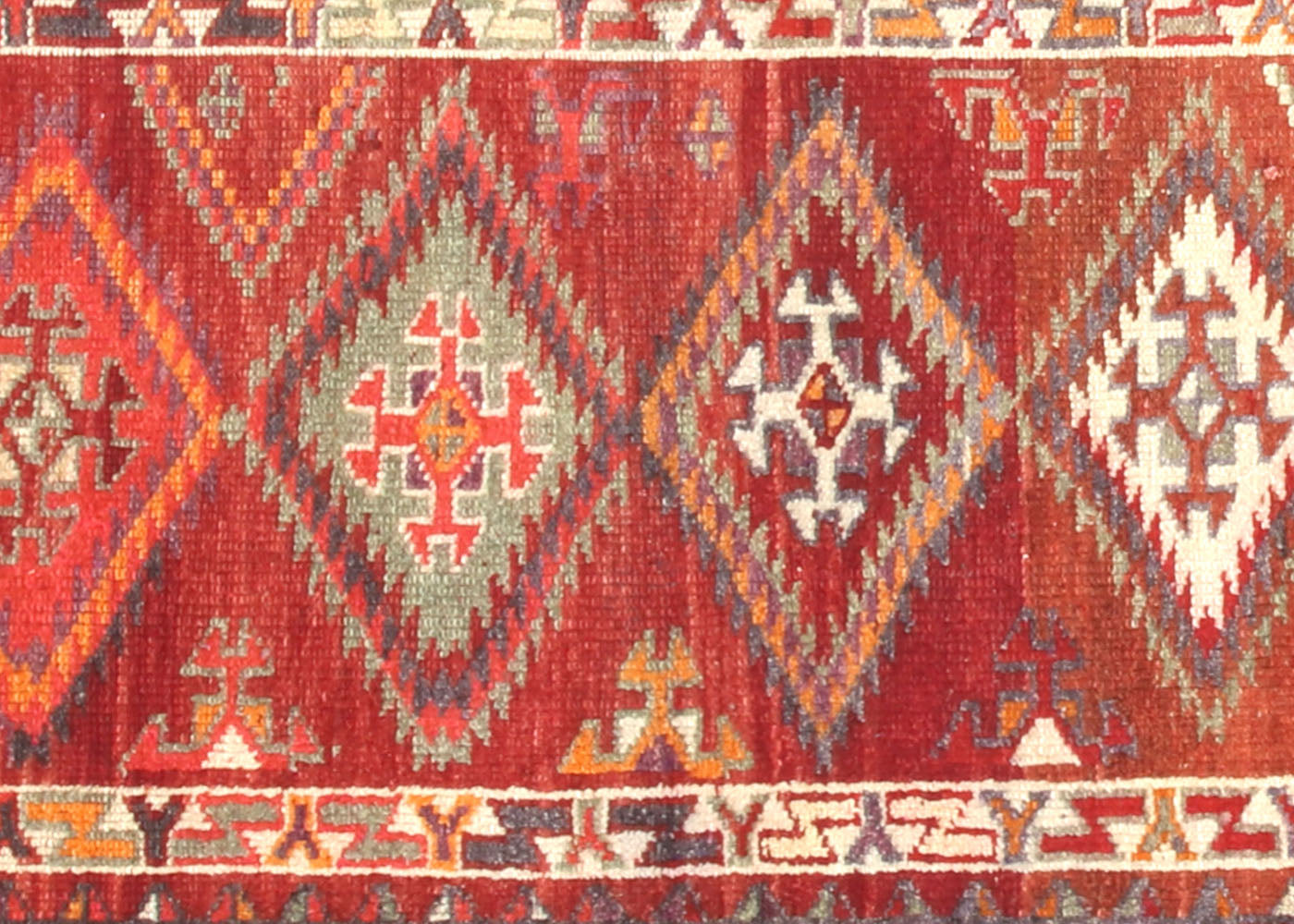 Vintage Turkish Oushak Runner - 3' x 12'