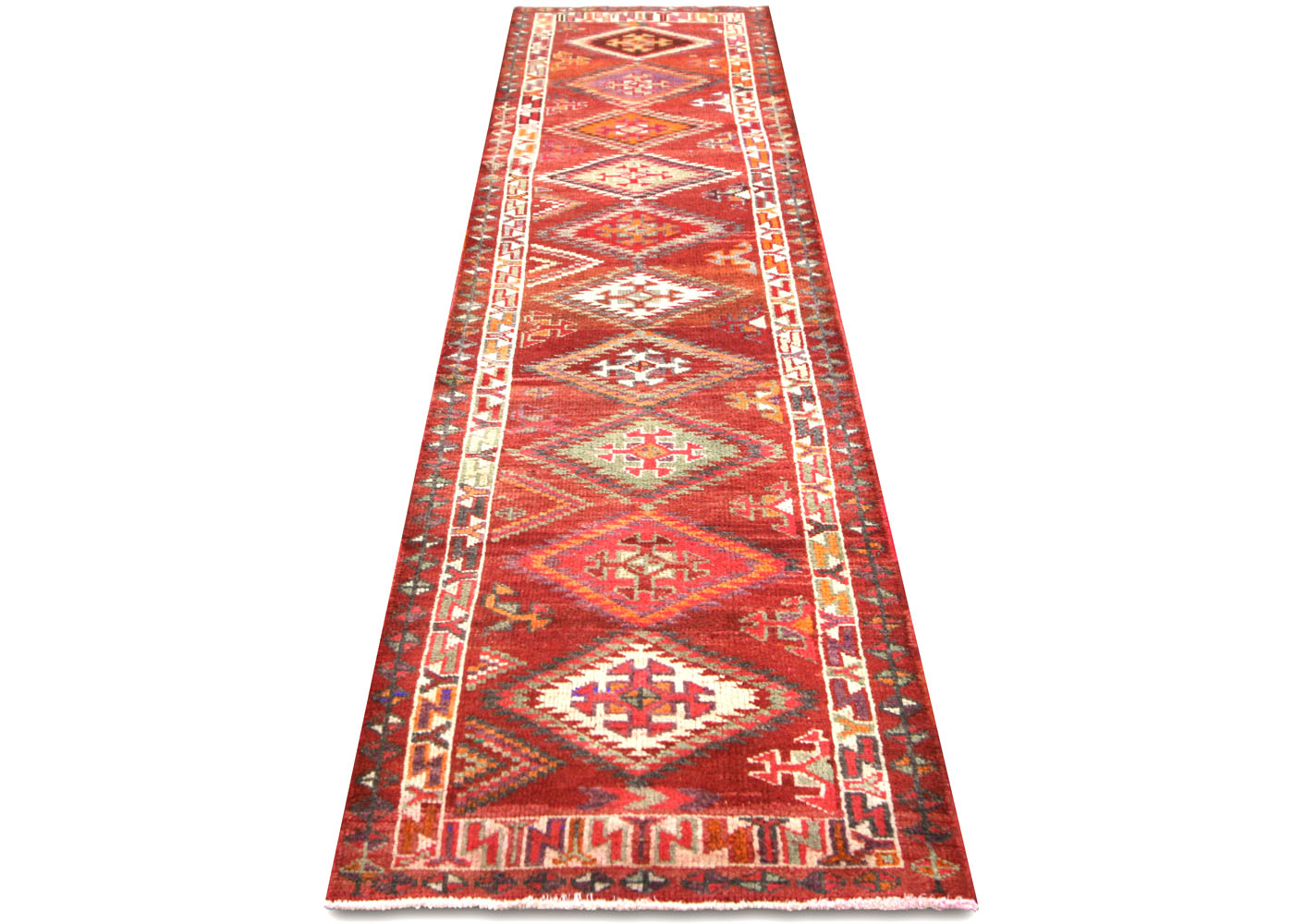 Vintage Turkish Oushak Runner - 3' x 12'