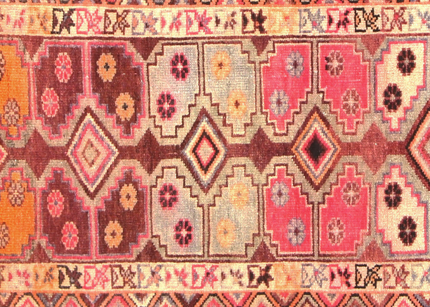 Vintage Turkish Oushak Runner - 3' x 14'6"