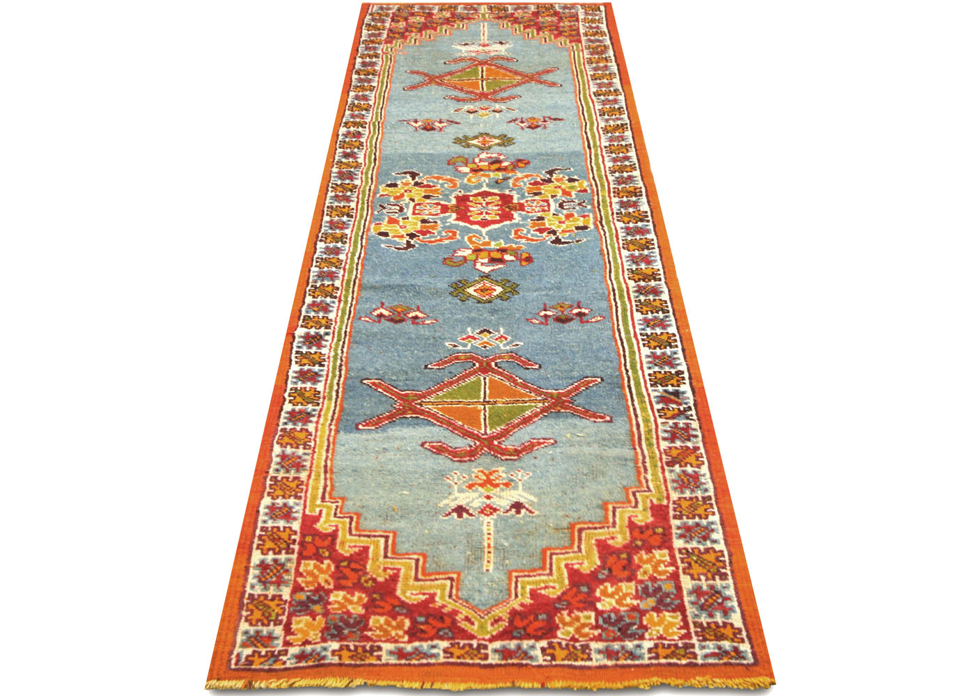 Vintage Turkish Oushak Runner - 3' x 9'5"