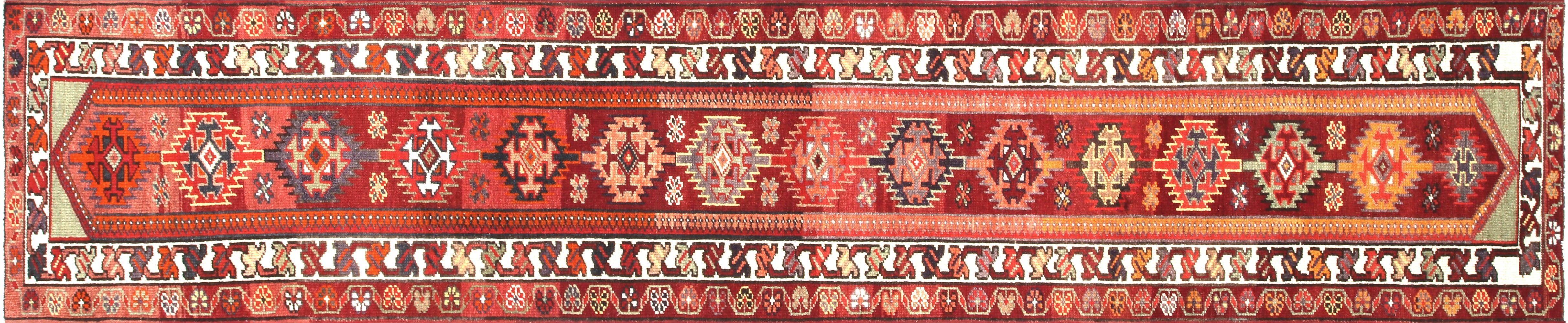 Vintage Turkish Oushak Runner - 2'10" x 14'