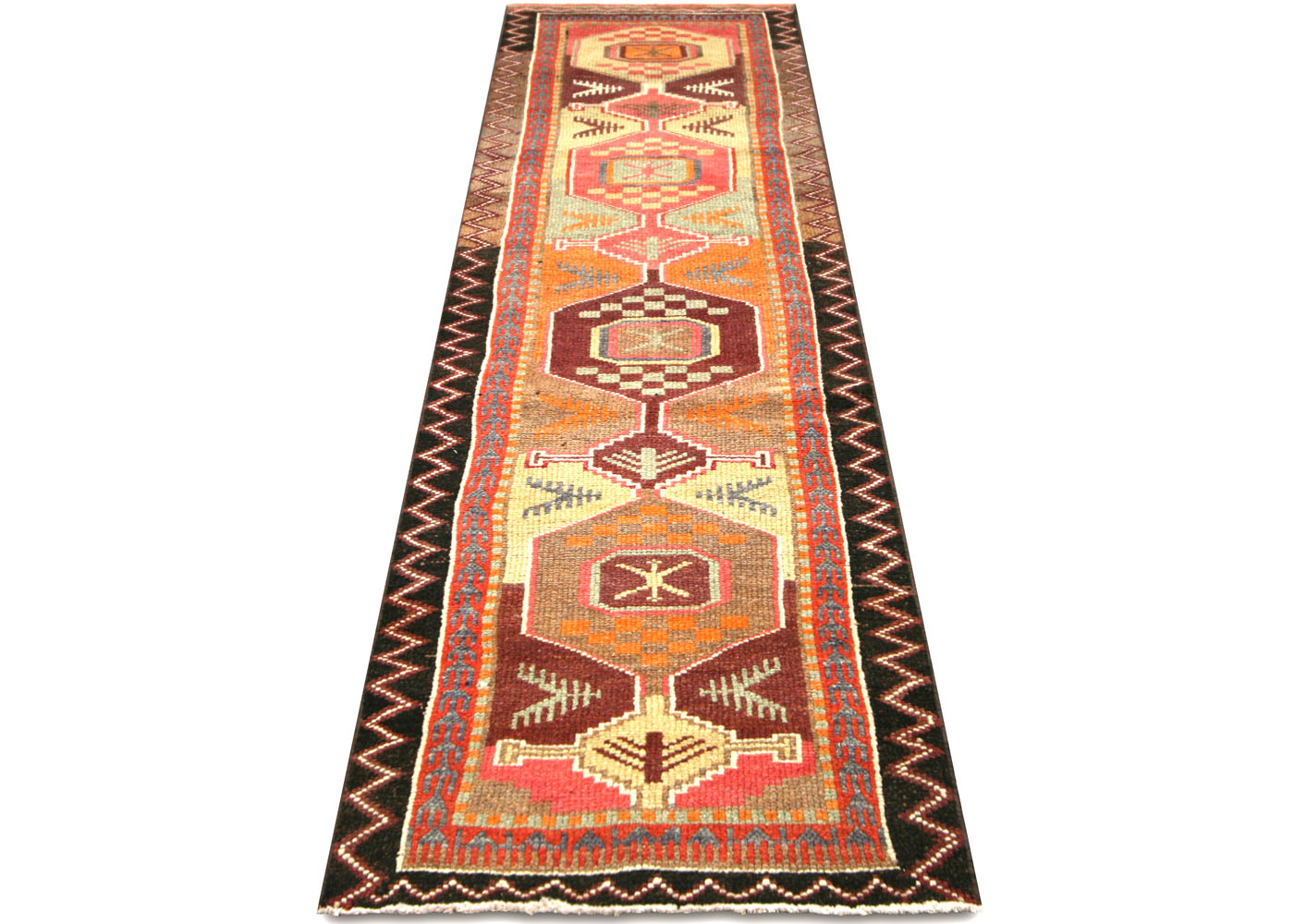 Vintage Turkish Oushak Runner - 2'7" x 10'