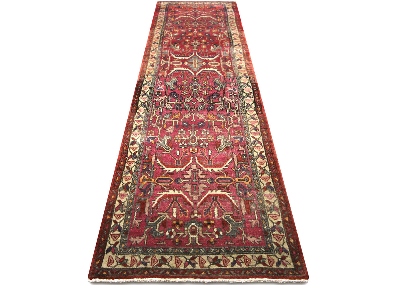 Vintage Turkish Oushak Runner - 3' x 12'10"