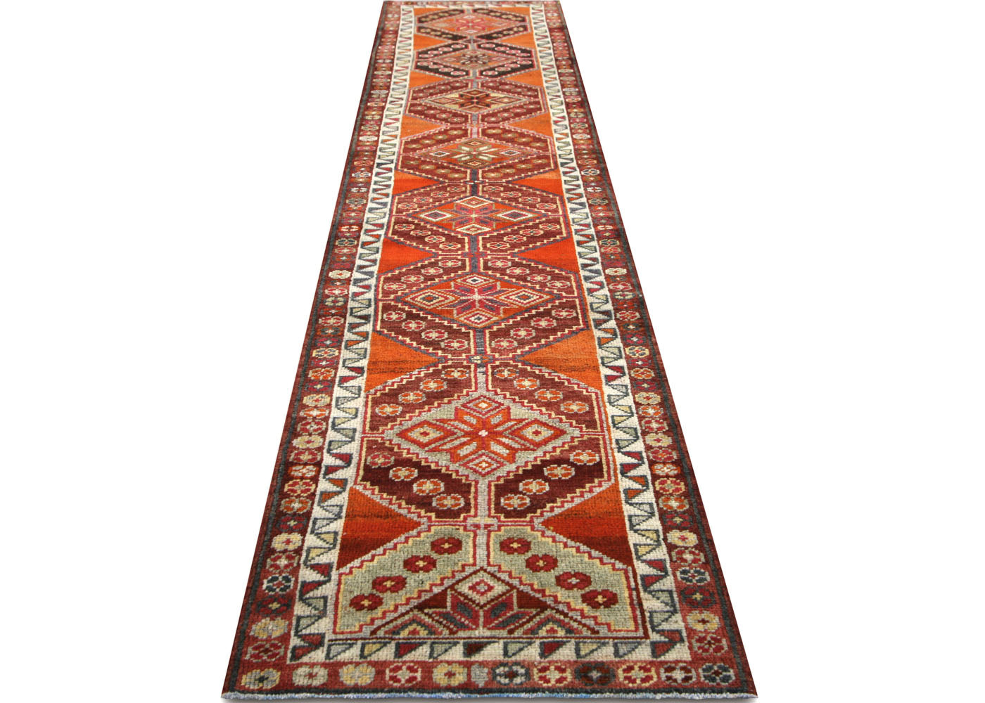 Vintage Turkish Oushak Runner - 2'11" x 13'1"