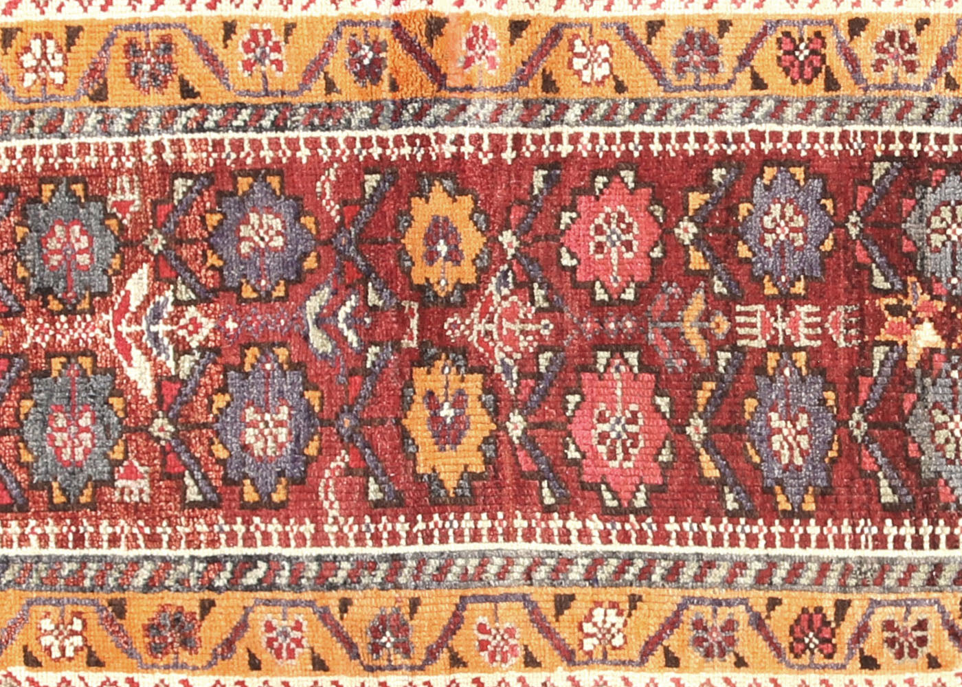 Vintage Turkish Oushak Runner - 2'11" x 11'7"