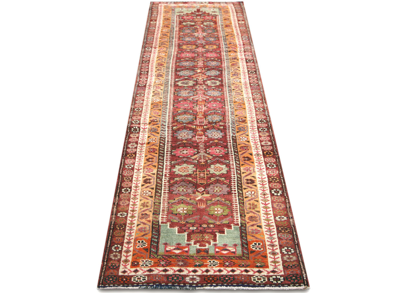 Vintage Turkish Oushak Runner - 2'11" x 11'7"