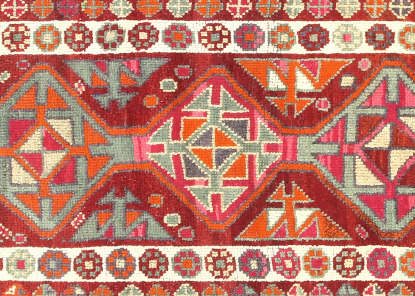 Vintage Turkish Oushak Runner - 2'7" x 12'11"