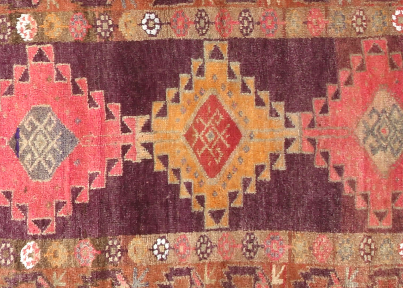 Vintage Turkish Oushak Runner - 3'2" x 13'10"