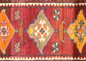 Vintage Turkish Oushak Runner - 3' x 13'4" - 210174