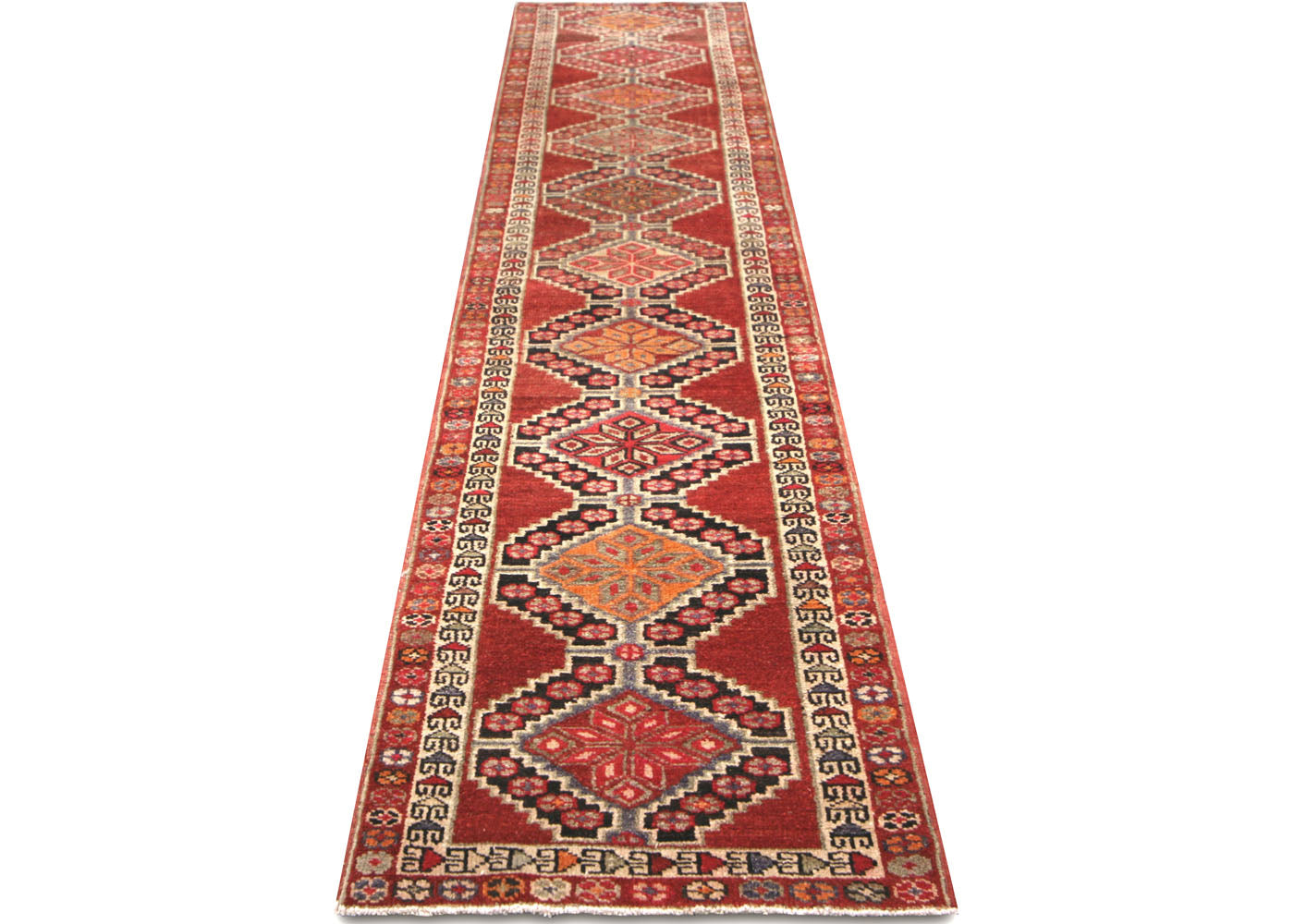 Vintage Turkish Oushak Runner - 2'7" x 12'10"