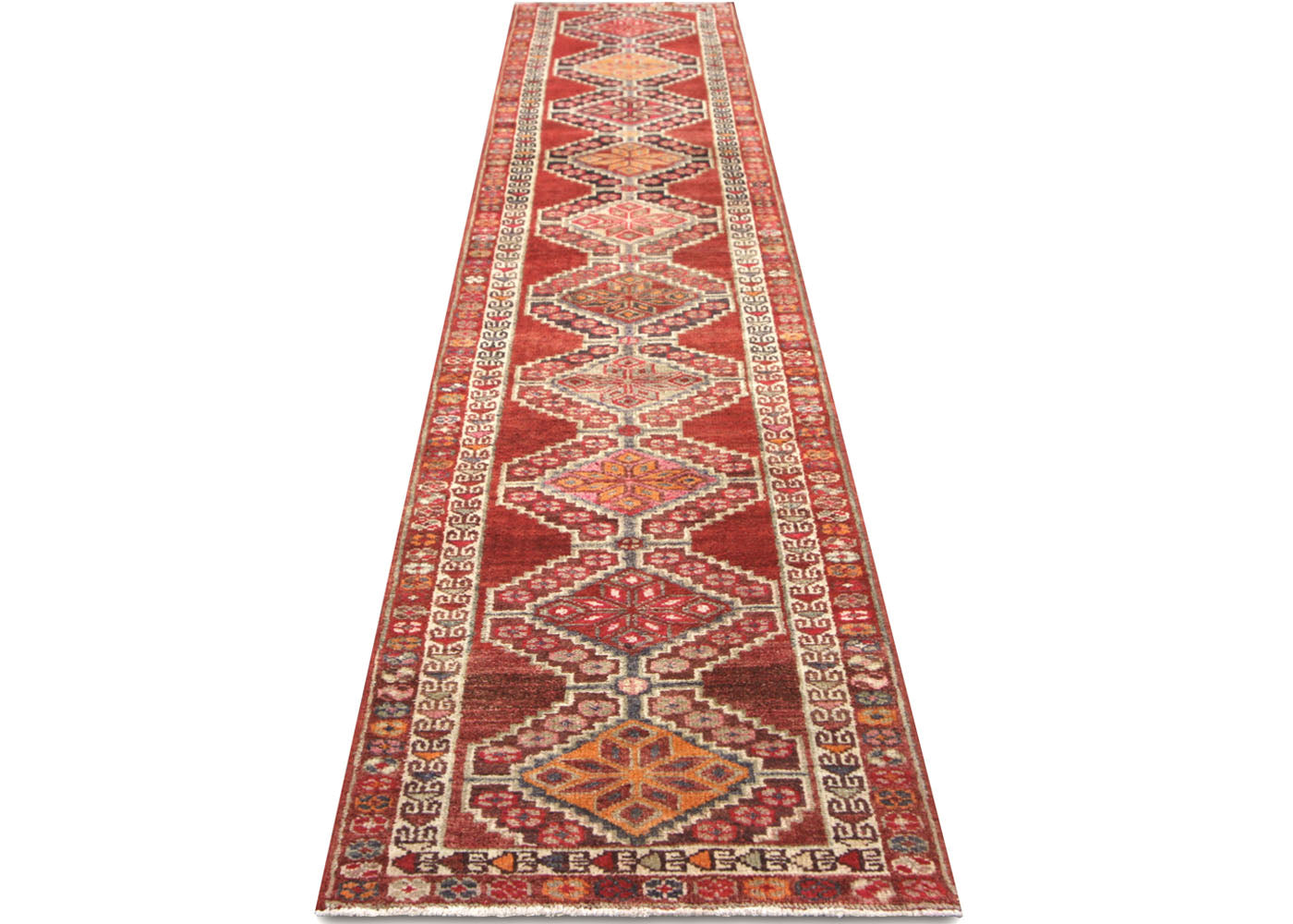 Vintage Turkish Oushak Runner - 2'7" x 12'10"