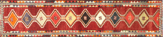 Vintage Turkish Oushak Runner - 3' x 13'1"