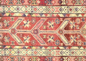 Vintage Turkish Oushak Runner - 3' x 12'8" - 210181