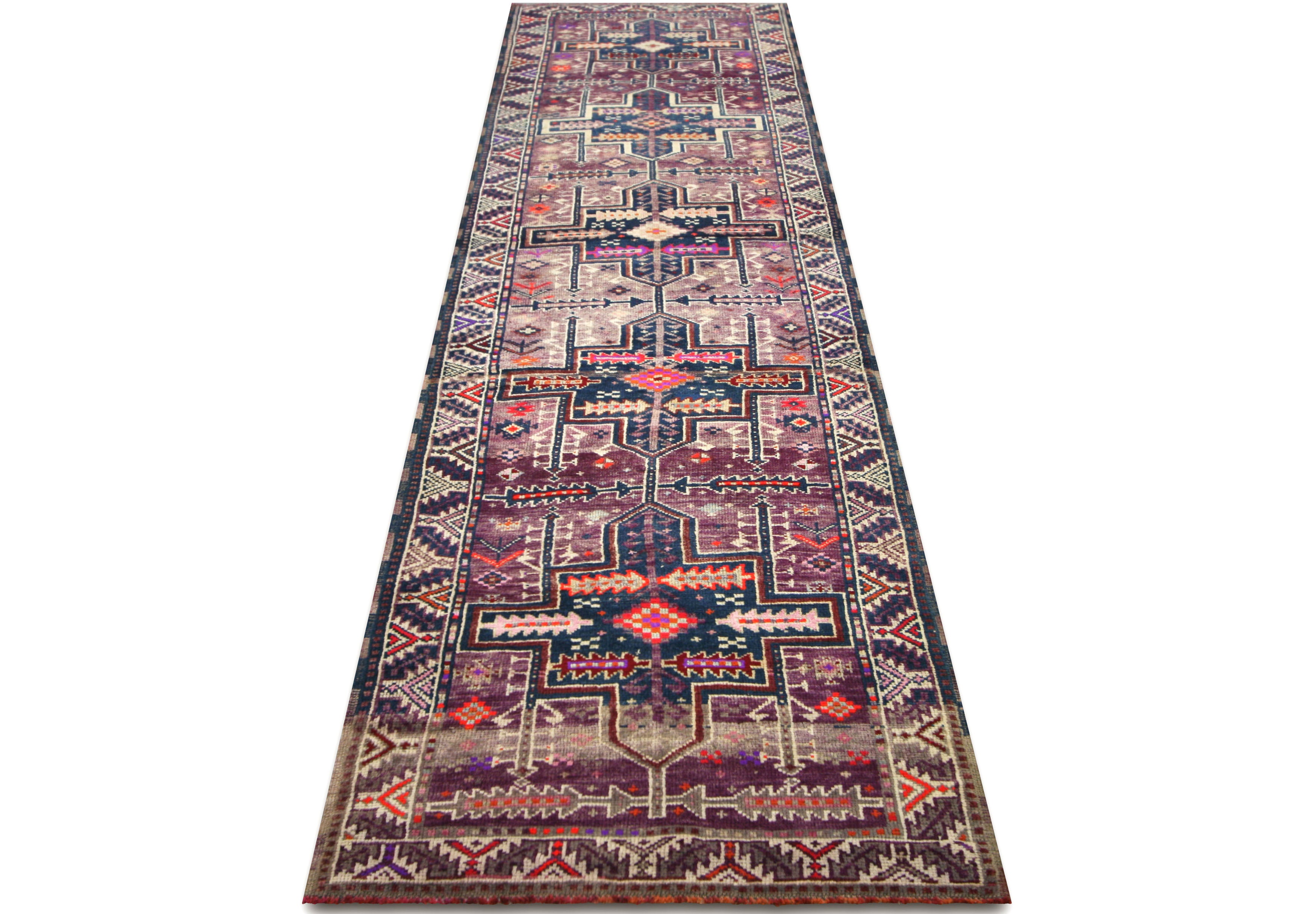 Vintage Turkish Oushak Runner - 3' x 11'11"