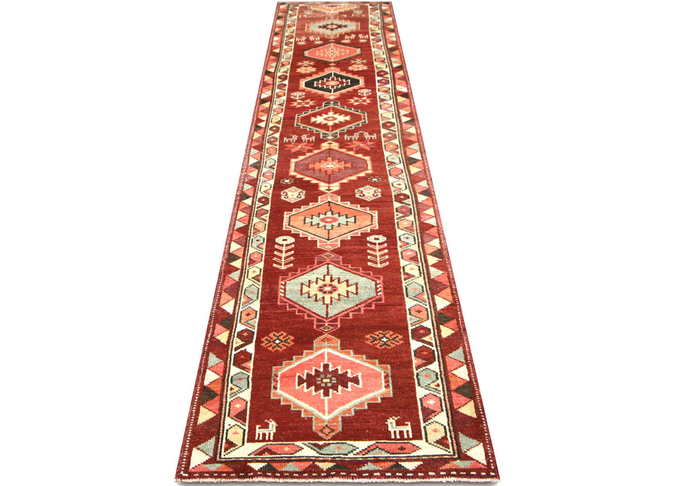 Vintage Turkish Oushak Runner - 2'6" x 13'6"