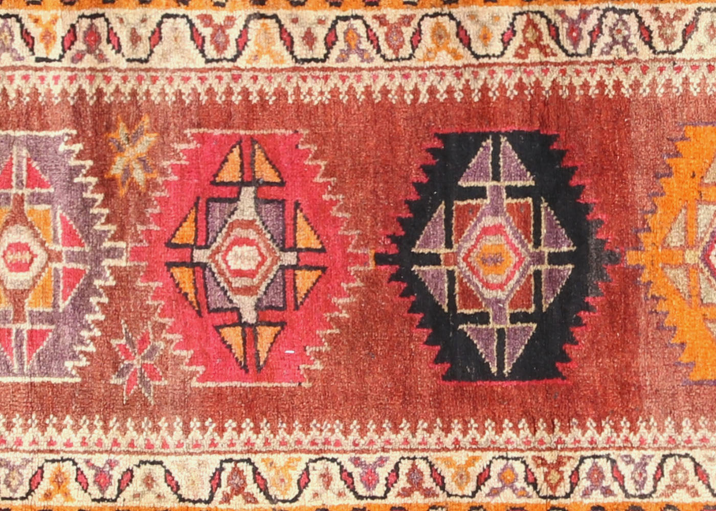 Vintage Turkish Oushak Runner - 2'11" x 11'10"