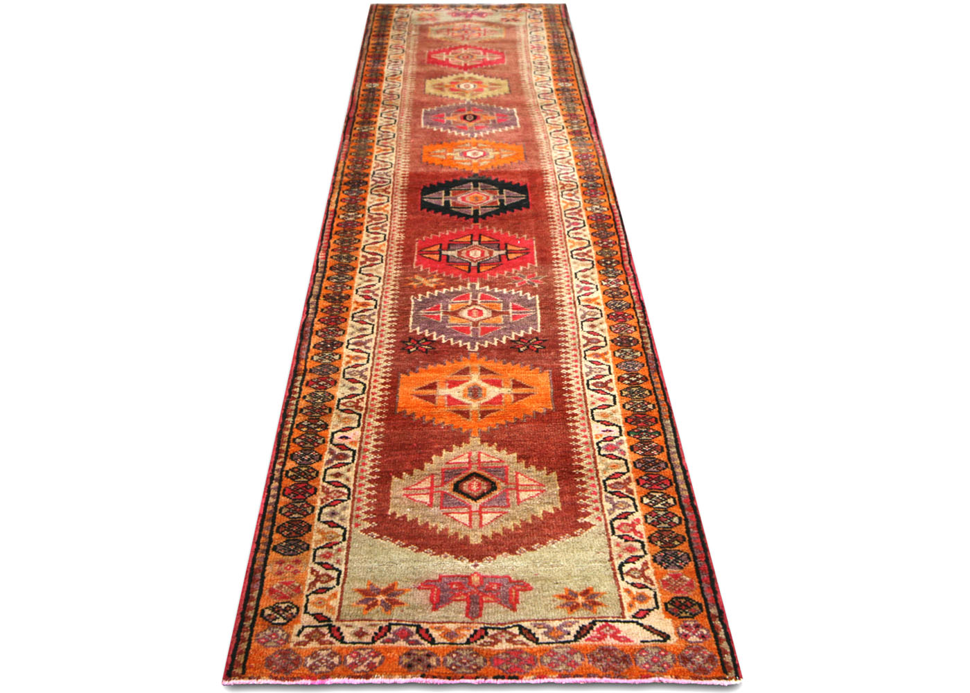 Vintage Turkish Oushak Runner - 2'11" x 11'10"