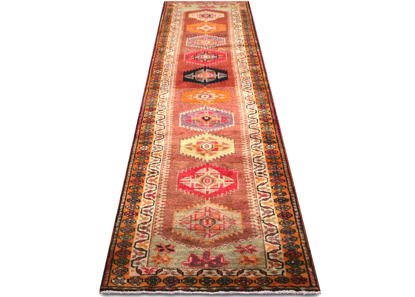 Vintage Turkish Oushak Runner - 2'11" x 11'10"