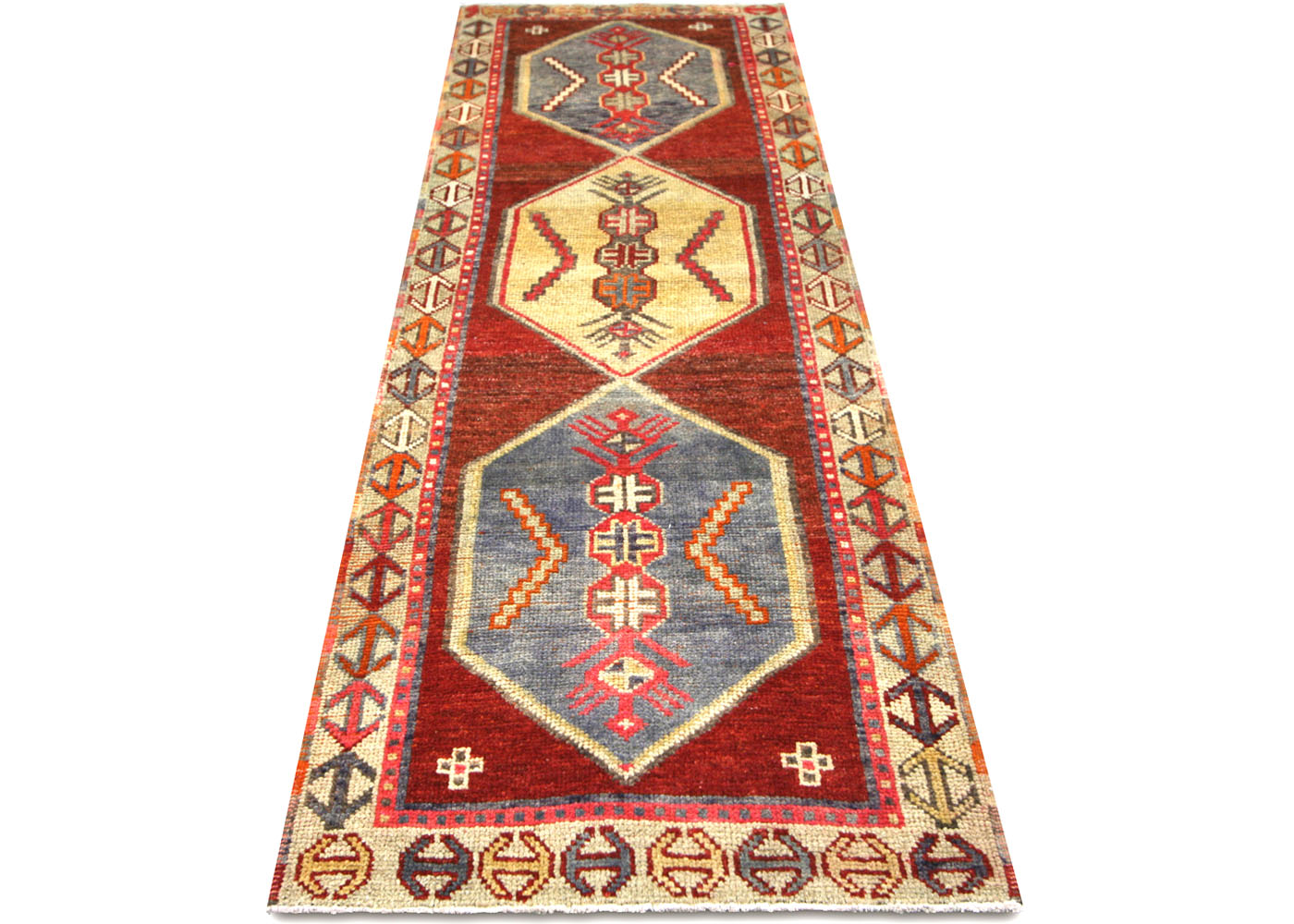 Vintage Turkish Oushak Runner - 3'4" x 9'6"