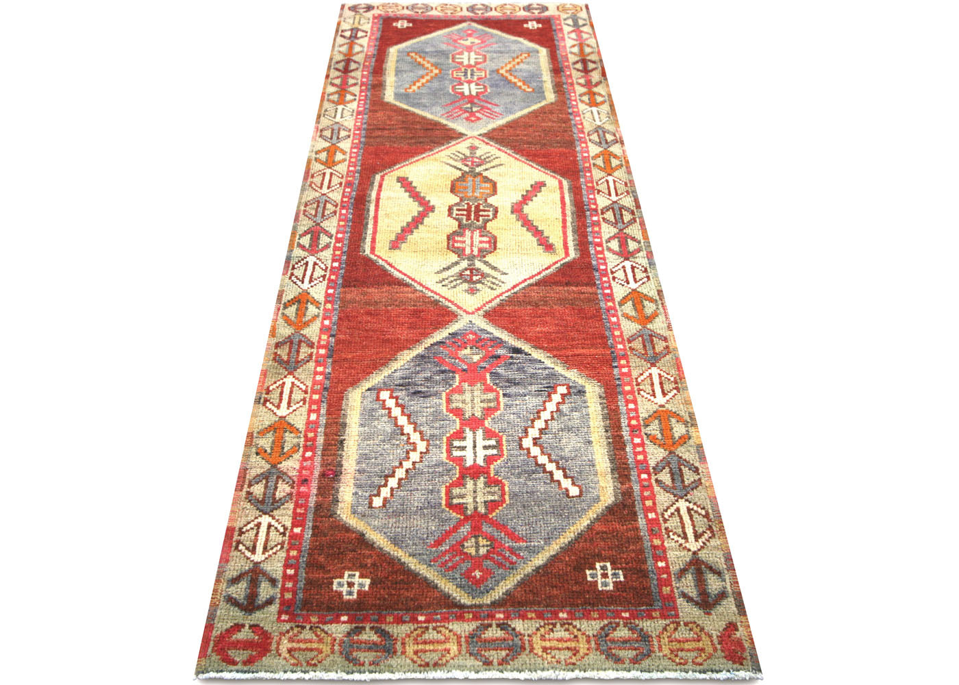 Vintage Turkish Oushak Runner - 3'4" x 9'6"