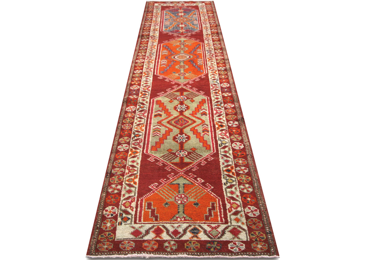 Vintage Turkish Oushak Runner - 2'10" x 13'1"