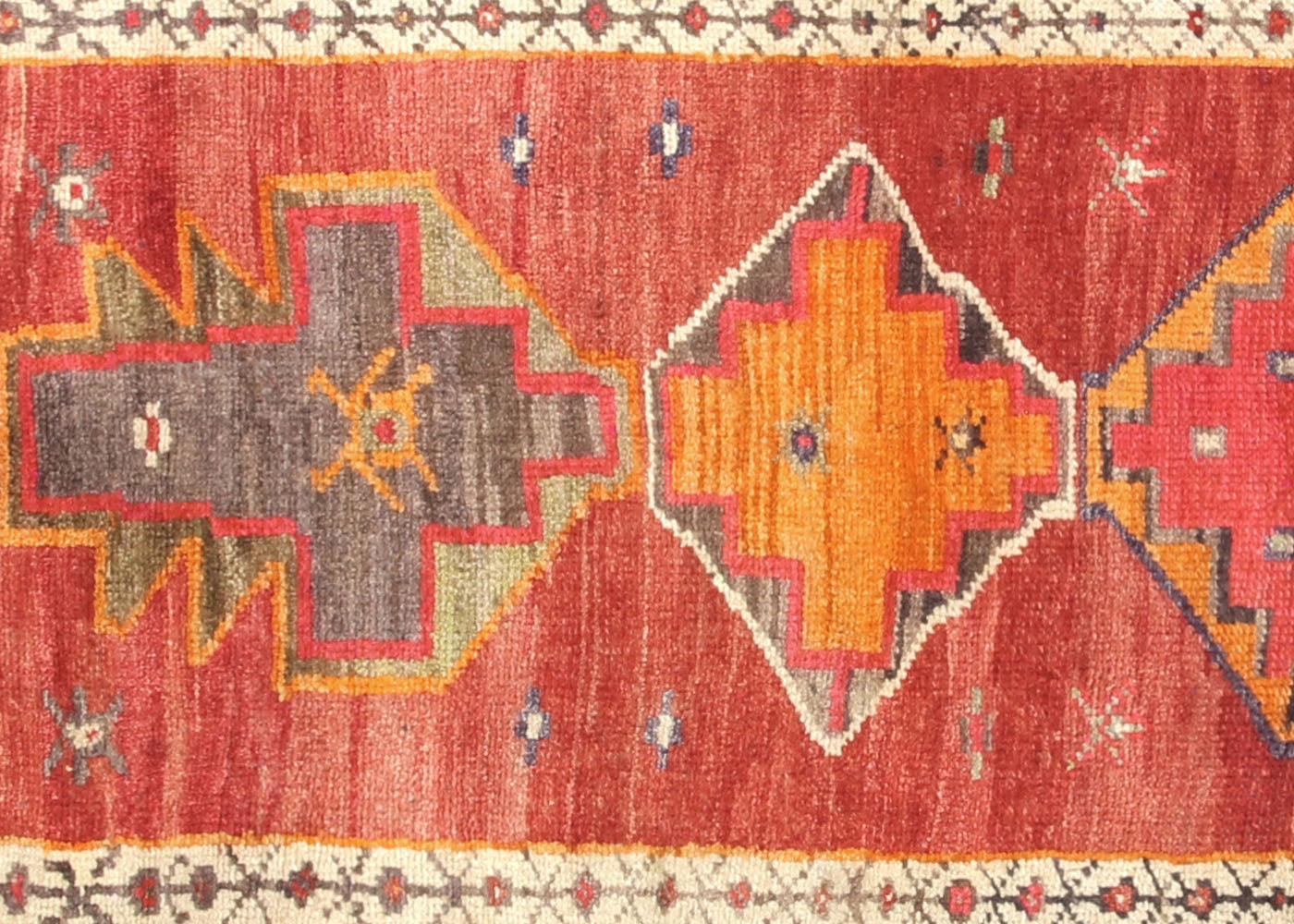 Vintage Turkish Oushak Runner - 2'10" x 11'11"