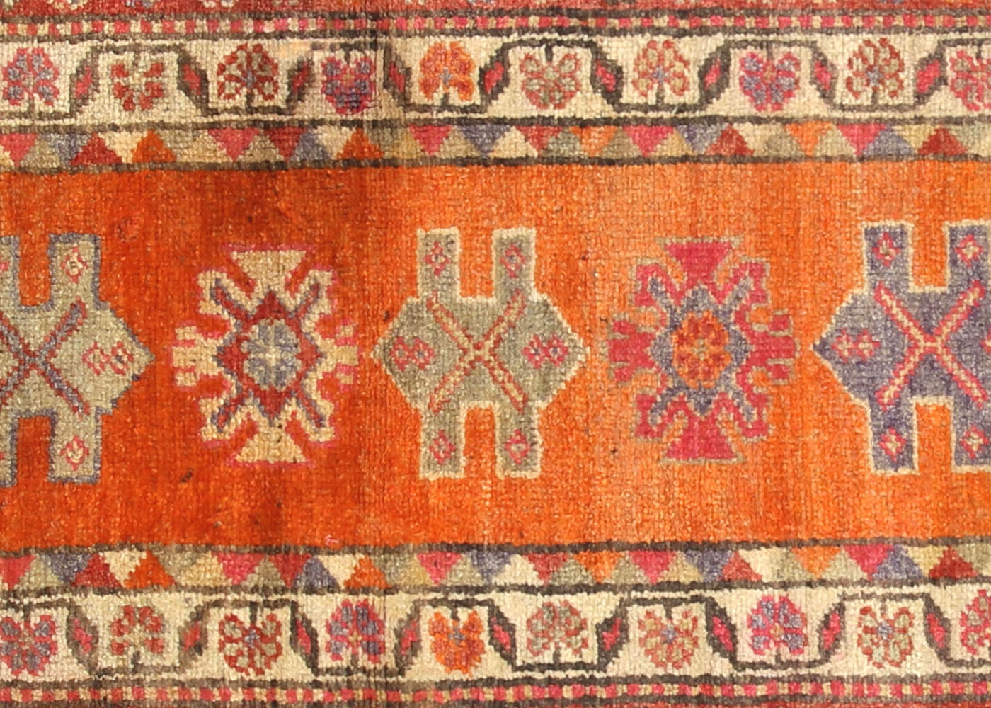 Vintage Turkish Oushak Runner - 3' x 12'9"