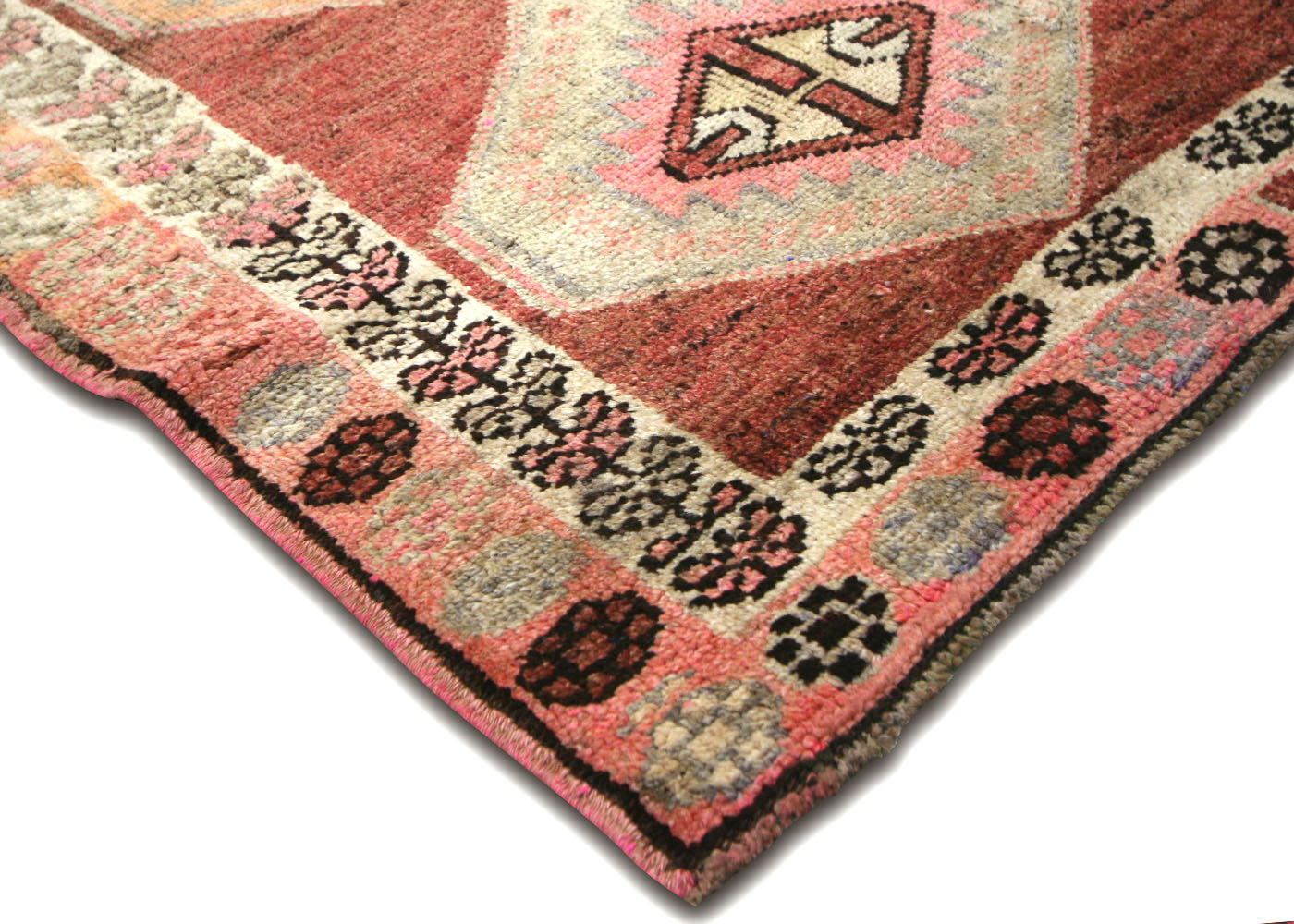 Vintage Turkish Oushak Runner - 3' x 12'6"